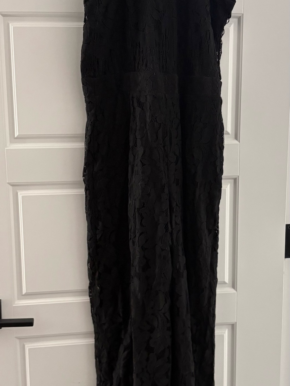 Black Lace Jumpsuit - Classic Evening Look